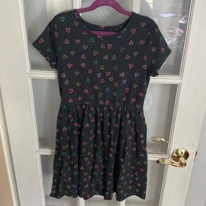 Cat & Jack Gray Dress with hearts size large